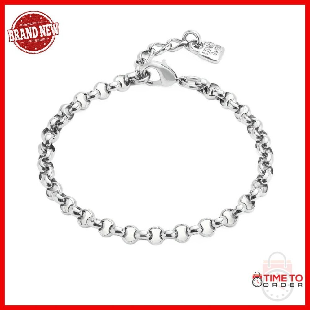 Sterling Silver Plated Adjustable Chain Bracelet 7-8 Inches Hypoallergenic